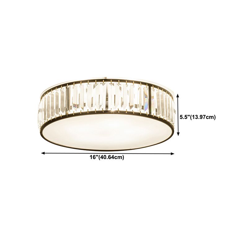 Metal Round Flush Mount Lights Contemporary Style Multi Lights Flush Ceiling Light