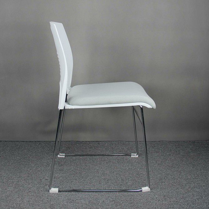 Modern Plastic and Steel Desk Chair with Low Back Home Office Chair