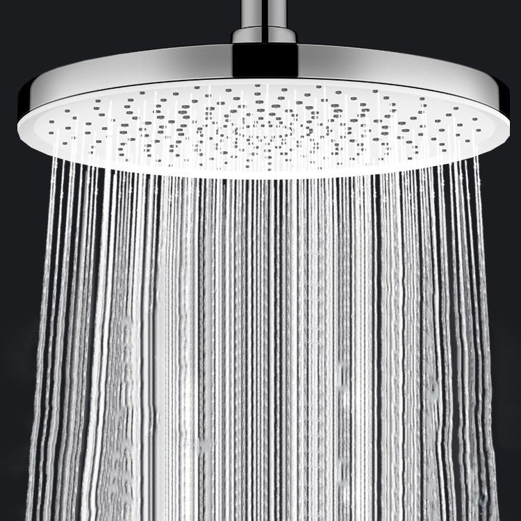 Round Fixed Shower Head High Flow Aerating Wall-Mount Showerhead