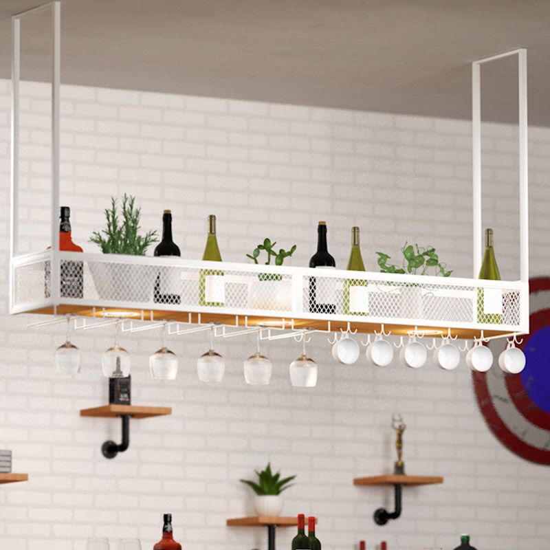 Modern Hanging Wine Rack Holder Iron Wine Glass Stemware Rack Holder