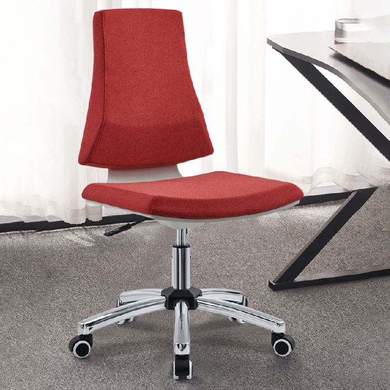 Modern Office Chair Adjustable Seat Height Armless Desk Chair with Wheels