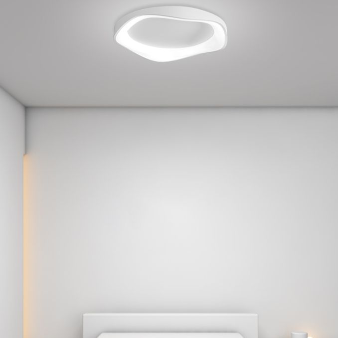 LED White Acrylic Ceiling Light Modern Flush Mount Lighting for Restaurant