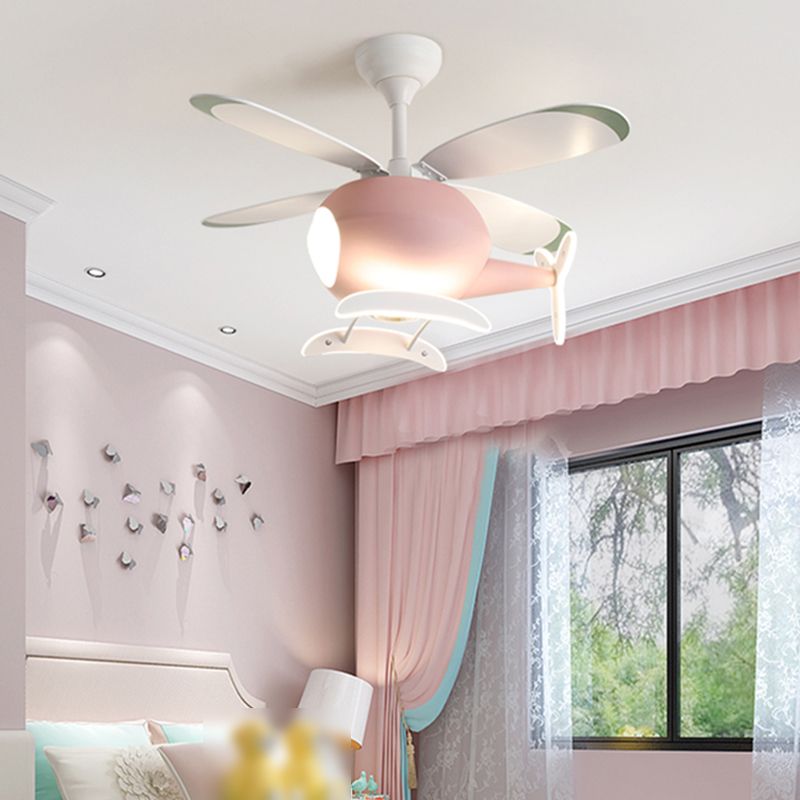 Modern Style Ceiling Fan Lamp Metal Multi Light Ceiling Fan Lighting for Children's Room