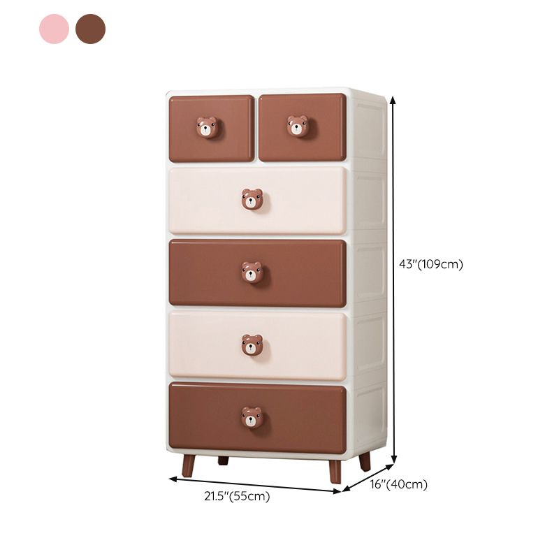 Plastic Dresser Contemporary Baby Dresser with Drawers for Kids