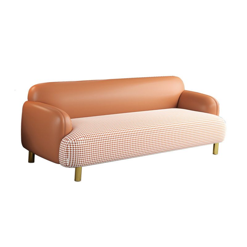 Modernes Kunstleder Standardsofa eingebrauchter Arm Enge Rückensofa