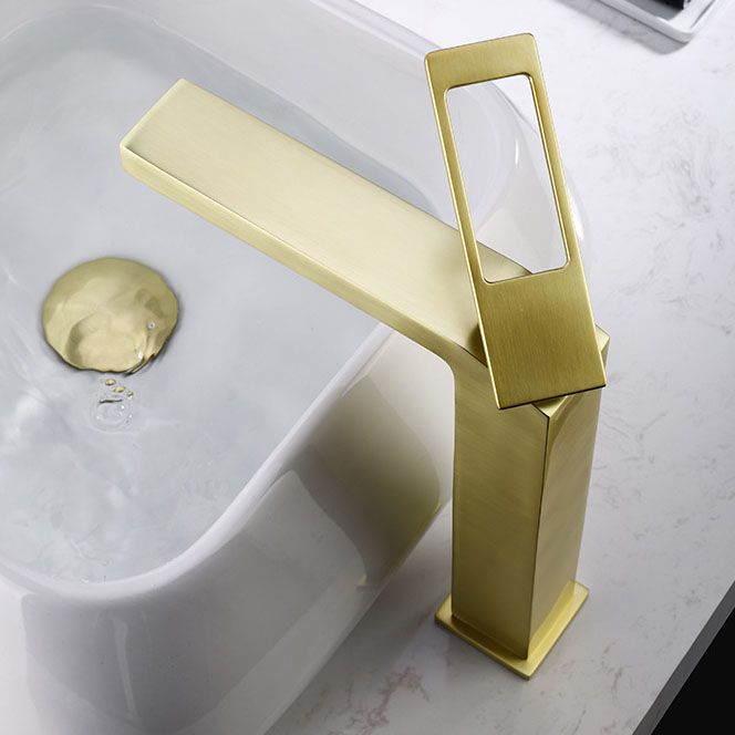 Lever Handle Faucet Glam Style Vessel Sink Faucet for Bathroom