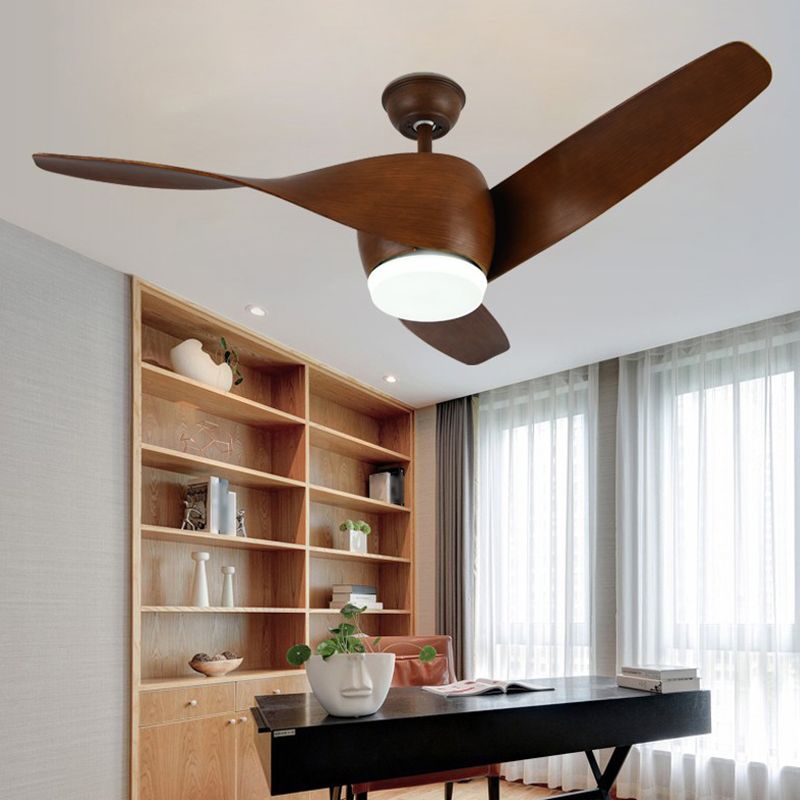 Fan Shape Metal Ceiling Fan Kid Style 1 Light Ceiling Fans Fixtures