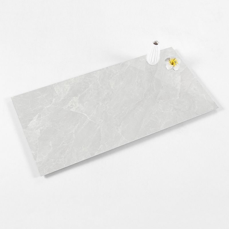 Marble Appearance Singular Tile Straight Edge Rectangular Floor Tile