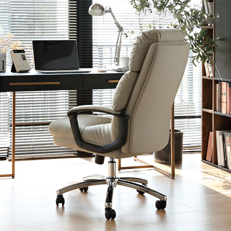 Modern Style Executive Chair High Back Padded Arms Swivel Chair