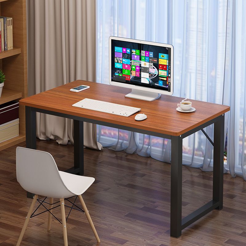 Rectangular Shaped Office Table Wood Writing Desk in Natural