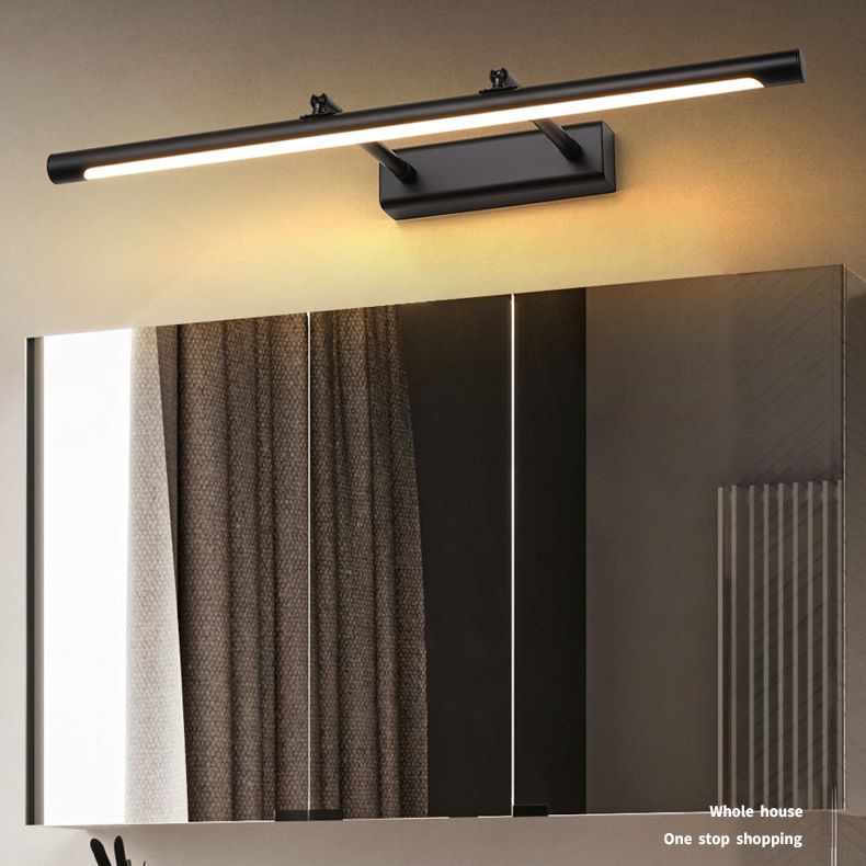 Luces de tocador montados en la pared de metal aerodinámico accesorios de iluminación de tocador modernos para el baño