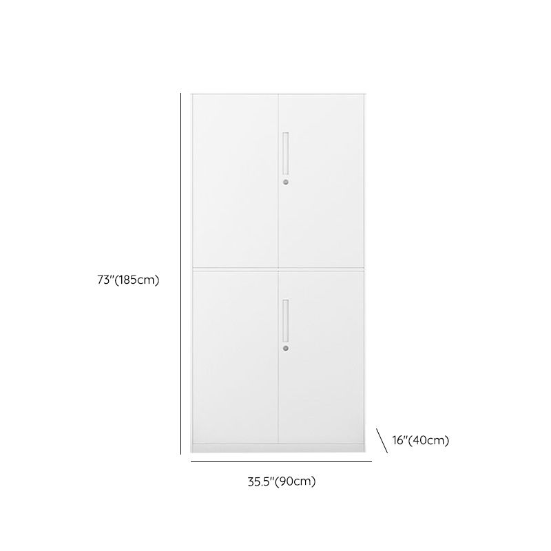 Contemporary File Cabinet Steel Frame Fire-Resistant File Cabinet