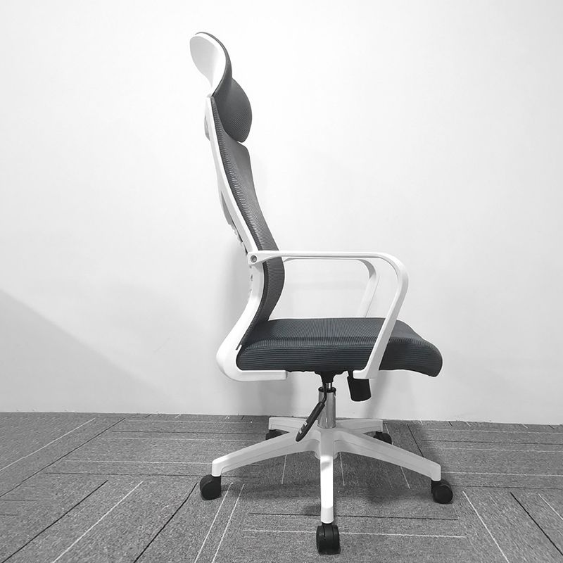 High Back Task Chair Modern Nylon Slide Arms Included Office Chair