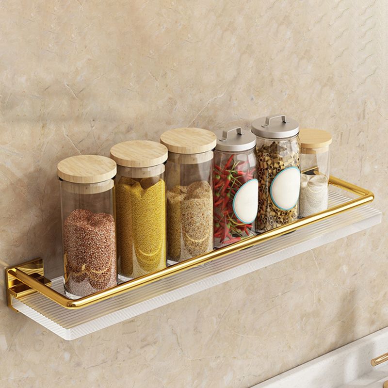 Modern Silver/Gold Bathroom Hardware Set Bath Shelf Bathroom Set