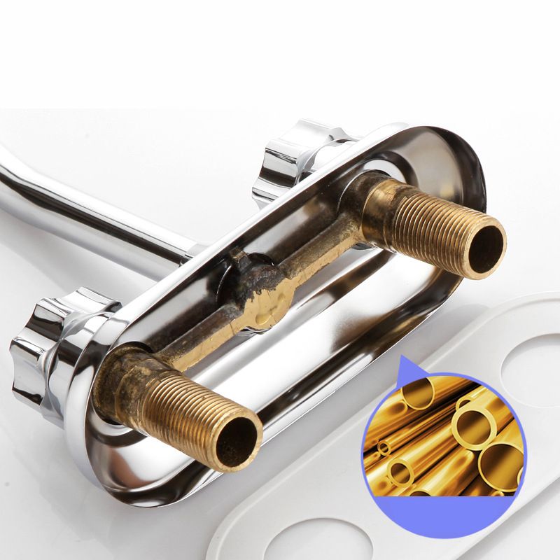 Knob Handle Brass Faucet High-Arc Swivel Vessel Faucet for Bathroom