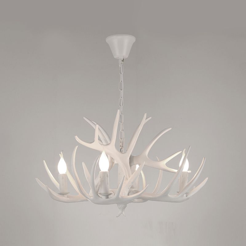 American Chandelier Resin Antler Shape Chandelier Pendant for Restaurant