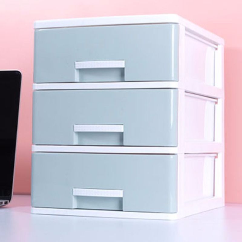 Contemporary File Cabinet Plastic Vertical Filing Cabinet with Drawers for Home Office