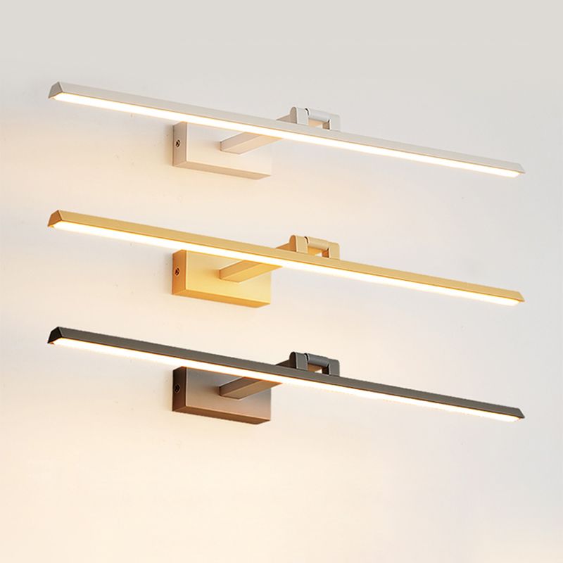 Modern Minimalist Style Linear Wall Mount Light Fixture Aluminum Wall Mounted Vanity Lights for Bathroom