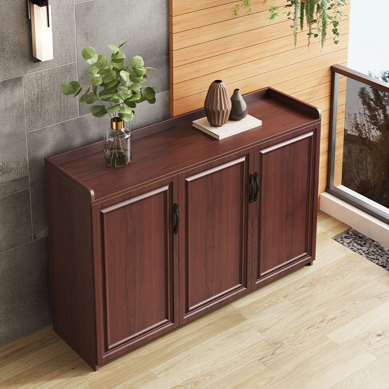 Contemporary Style Buffet Table Wood Side Board with Cabinets