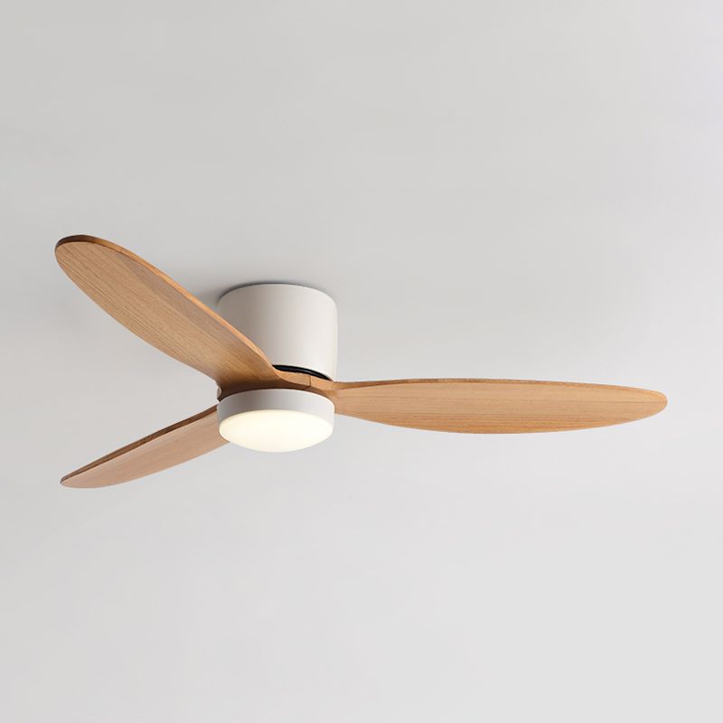 Simplicity LED Ceiling Fan Lighting with Wood for Dining Room