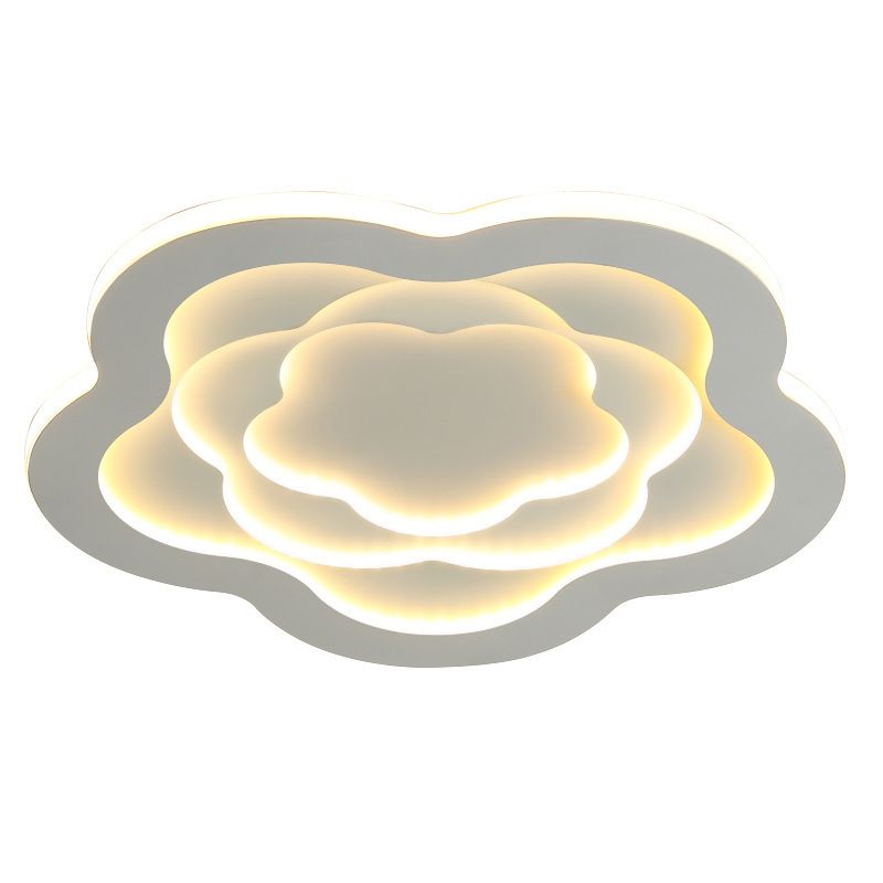 Modern LED Ceiling Lamp Simple Ceiling Mount Light with Acrylic Shade for Bedroom