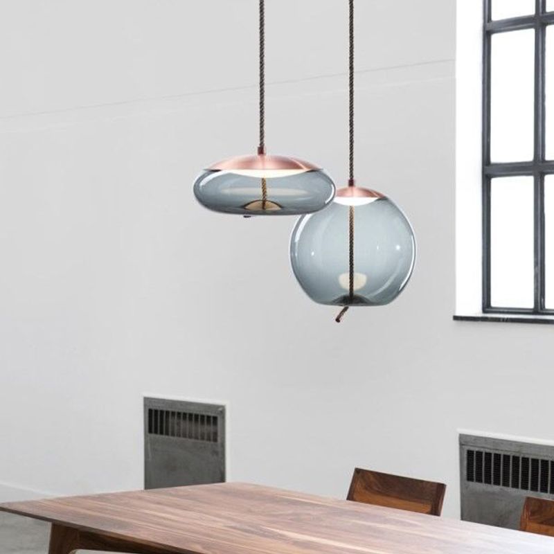 Hanging Pendant Light Minimalist Glass Dining Room Hanging Light Fixture