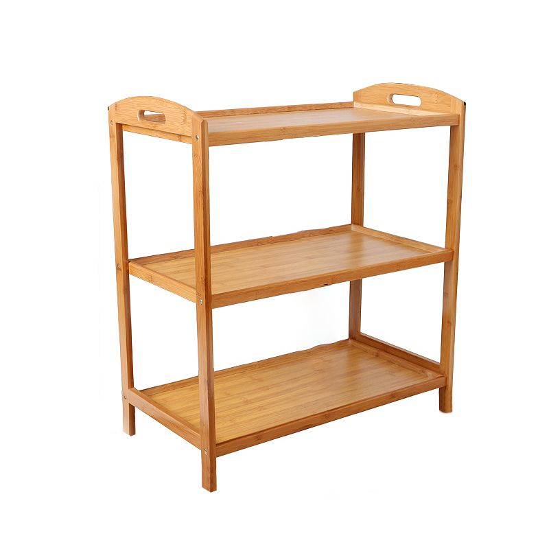 Manufactured Wood Kitchen Trolley Open Storage Kitchen Trolley