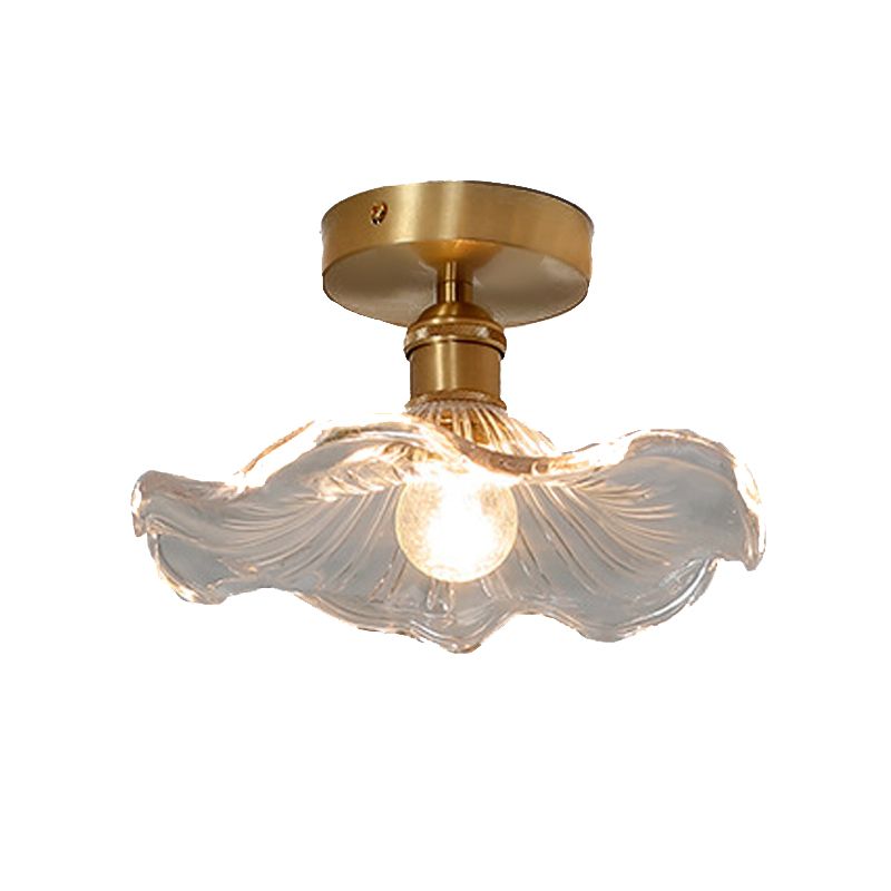 Nordic Ceiling Light Glass Flush Mount Lighting Fixture for Bedroom