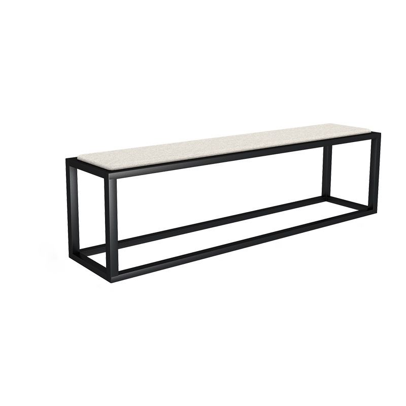 11.7-inch Width Modern Seating Bench Cushioned Metal Bedroom Bench