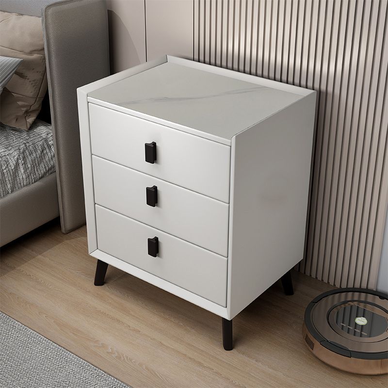 Contemporary Night Table Drawer Storage Bed Nightstand for Bedroom