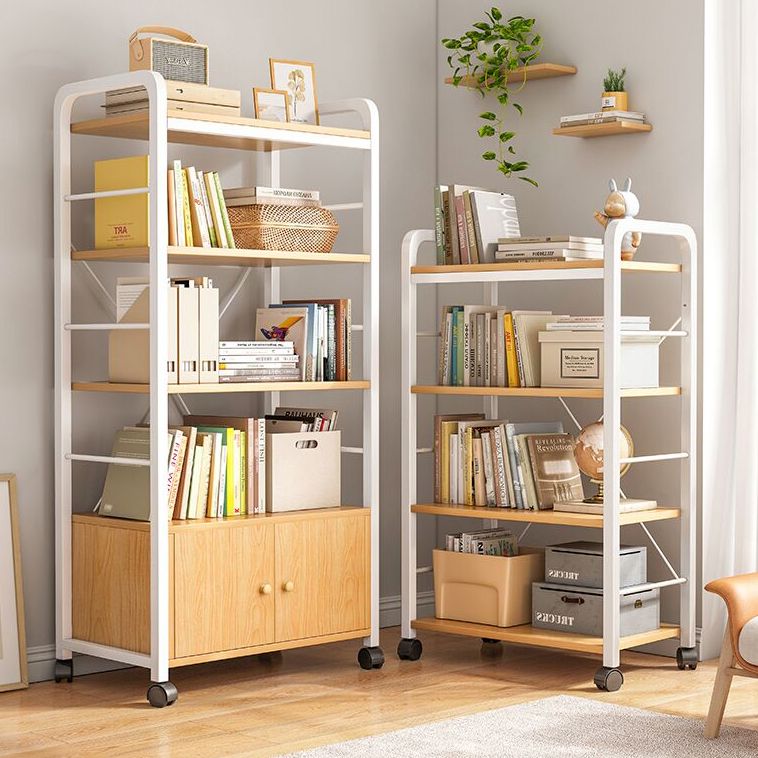 Contemporary Style Bookcase Vertical Open Back Bookshelf for Home Office