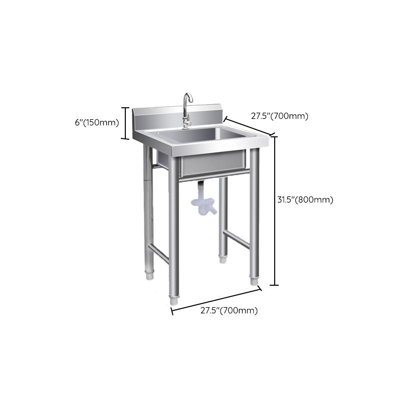 Contemporary Style Kitchen Sink All-in-one Stainless Steel Kitchen Sink