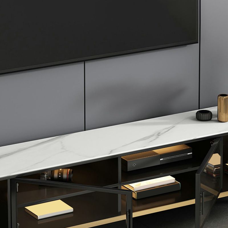 Stone TV Media Console Contemporary TV Console for Living Room