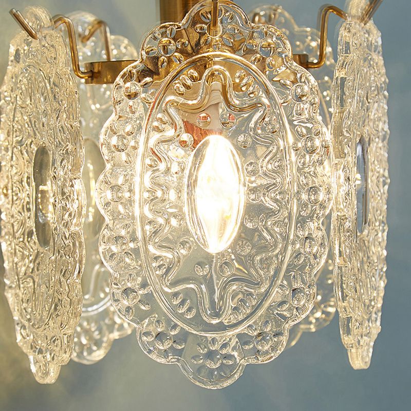 Modern Ceiling Light Creative Glass Flush Mount Lighting Fixture for Bedroom