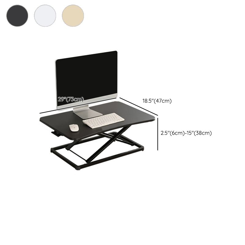 Rectangular Converter Standing Desk Folding Metal with Metal Legs