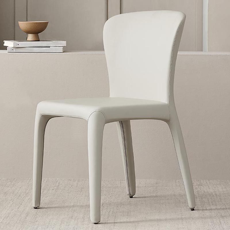 Upholstered Side Chair Leather Dining Side Chair for Dining Room