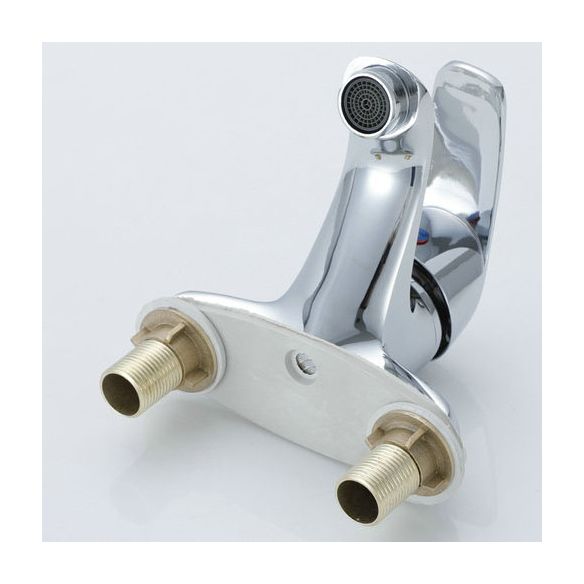 Modern Kitchen Bar Faucet Brass Lever Handles Low Profile Spray Kitchen Faucet