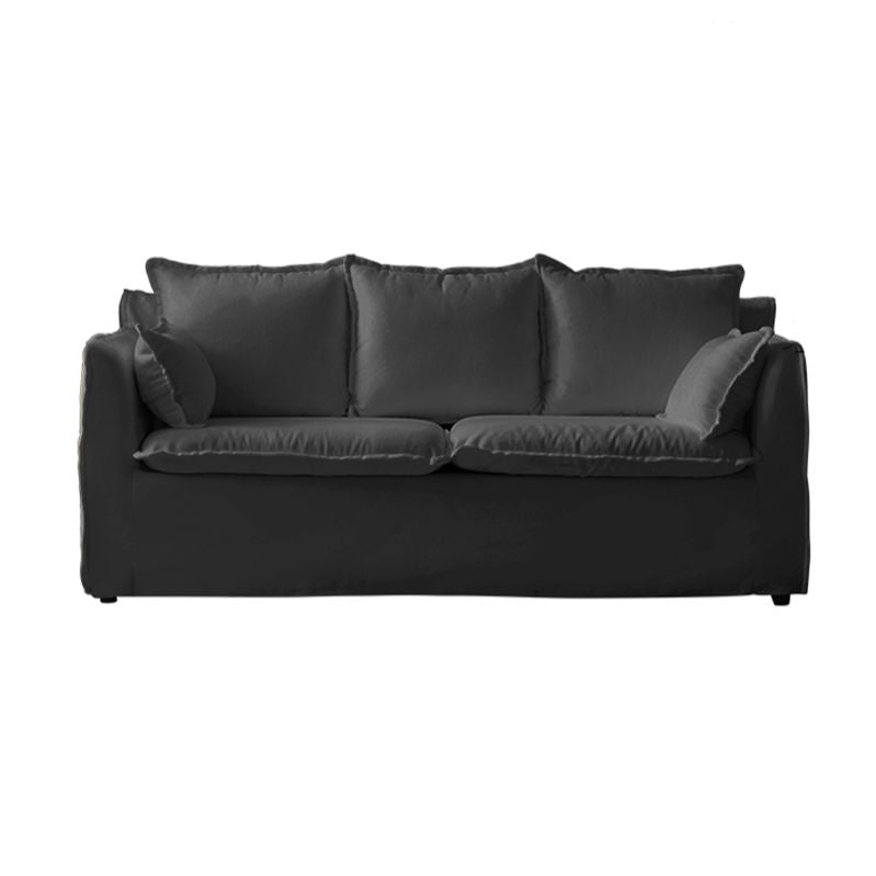 Modern Fabric Sofa 30.3"W with Sofa Flared Arm with Bolster Pillows for Living Room