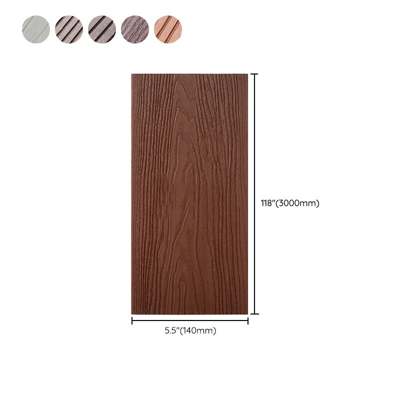 Outdoors Plastic Wood Laminate Plank Flooring Slip Resistant Laminate Floor