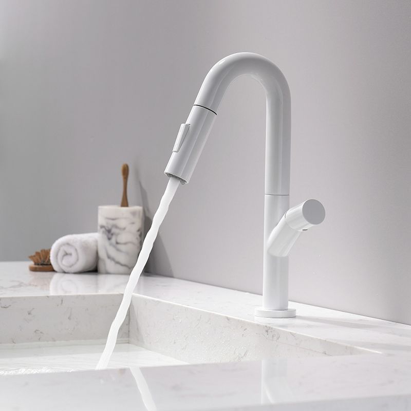 Industrial Wide Spread Bathroom Faucet Circular Lavatory Faucet