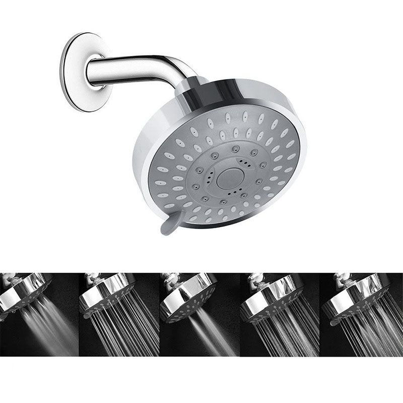 Bathroom Shower Head Wall Mounted Rain Jet Stainless Adjustable Model Shower Head