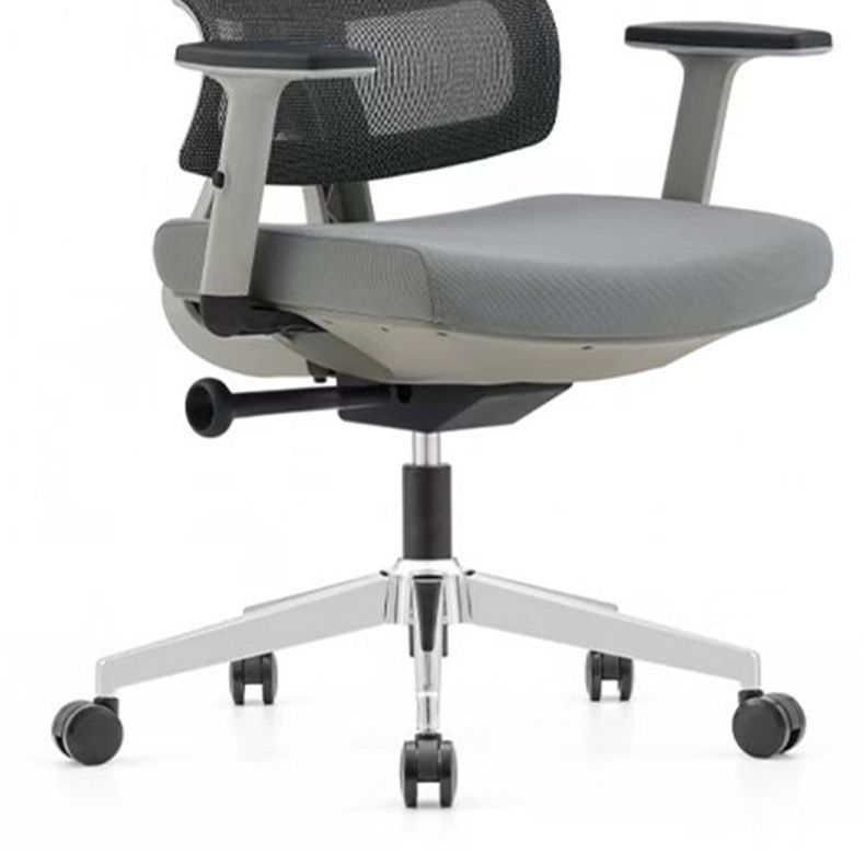 Modern Desk Chair Mesh Computer Chair High-Back Chair in Black/Gray