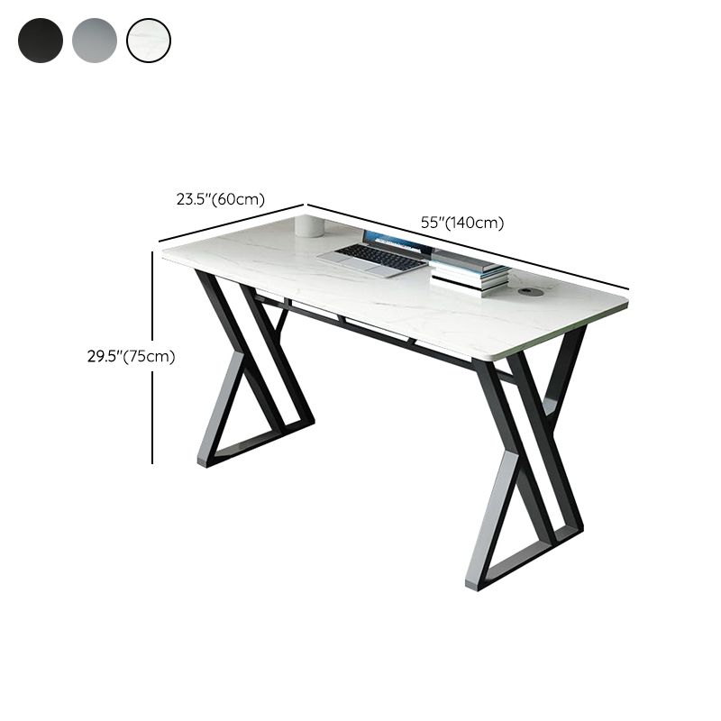 29.5"H Rectangular Computer Desk Contemporary Office Desk for Home