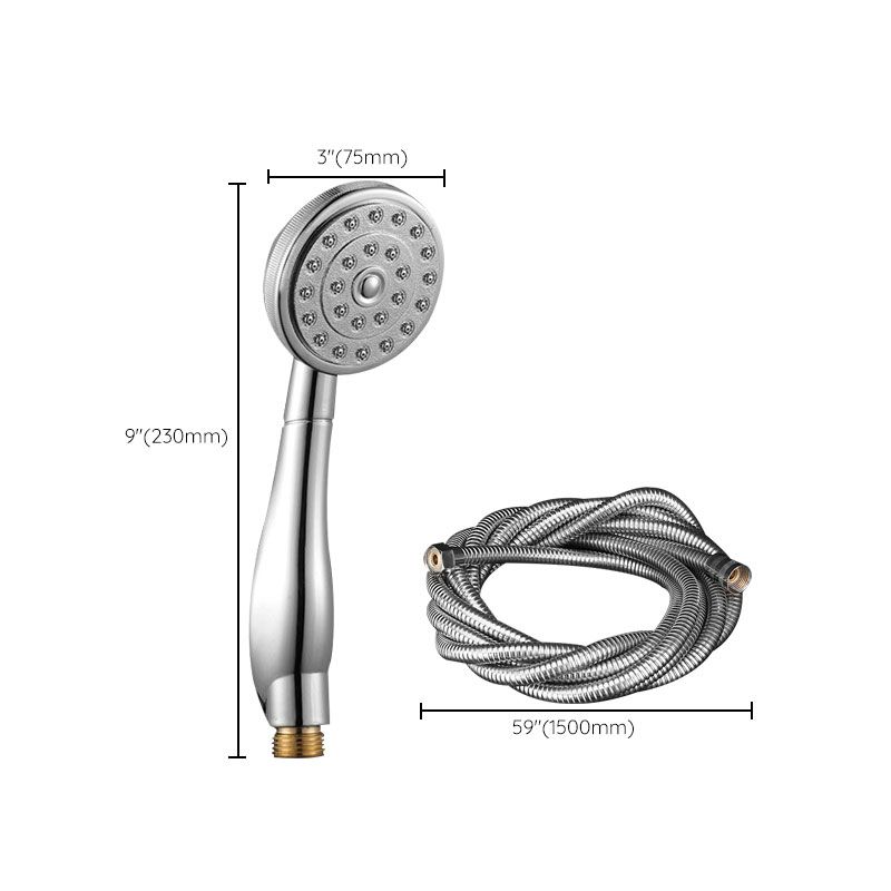 Contemporary Shower Head Metal Handheld Shower Head with Adjustable Water Flow