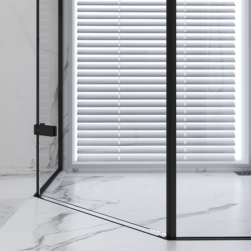 Neo-Angle Shower Enclosure Semi Frameless Door Hinged Shower Room