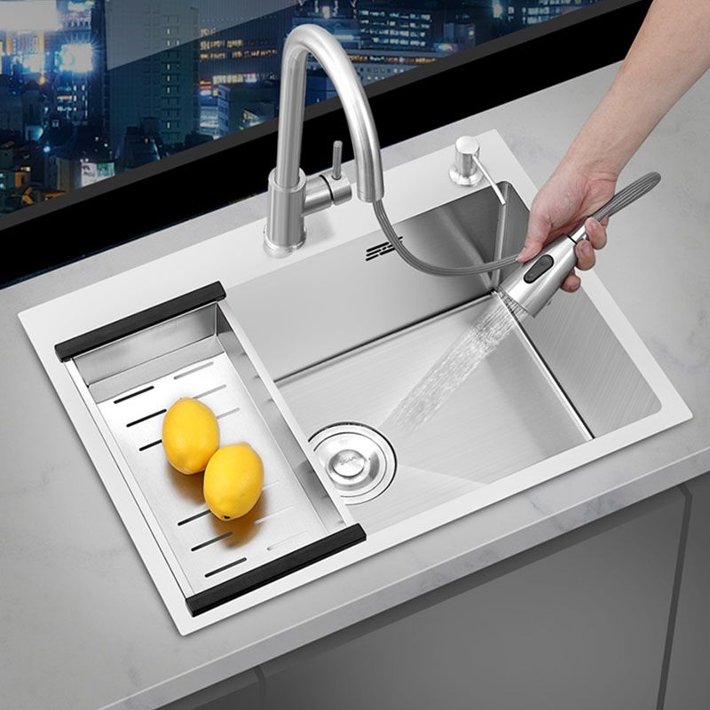 Modern Style Kitchen Sink Soundproof Design Kitchen Sink with Overflow Hole