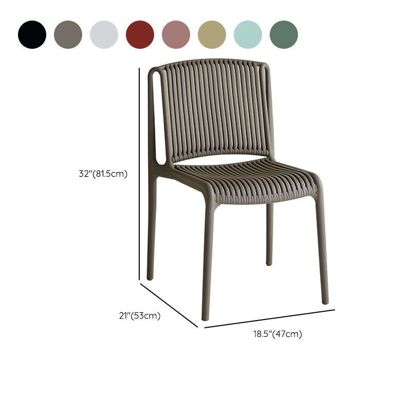 Plastic Outdoors Dining Chairs Stacking Indoor-Outdoor Chair