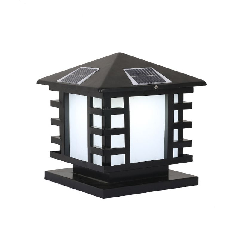 Contemporary Pillar Lamp Household Outdoor Lamp for Backyard