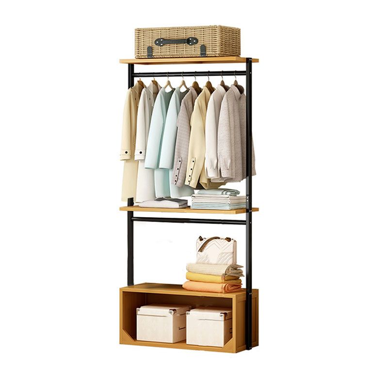 Wooden Coat Coat Rack Modern Style Minimalist Home Floor Coat Rack with Drawers