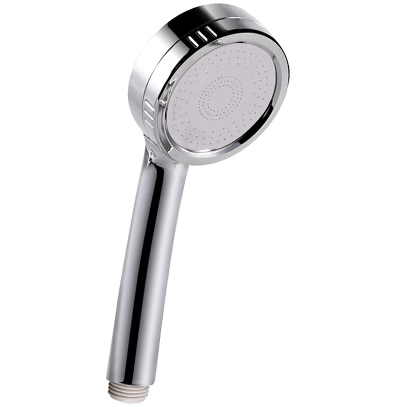 Modern Handheld Shower Head 5-Spray Patterns Chrome Round Wall-Mount Shower Head